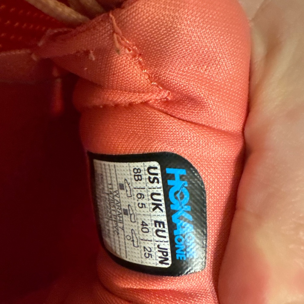 Hoka Women's Orange Running Shoes - Picture 3 of 9